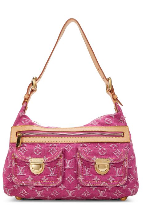 pink lv bag|louis vuitton pink denim bag.